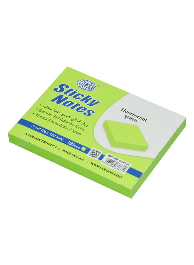 FIS 12-Piece Sticky Notes Set Green - Image 2
