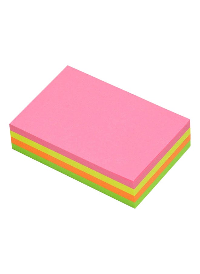 FIS 6-Piece Self Adhesive Sticky Note Pink/Yellow/Green  - Image 1