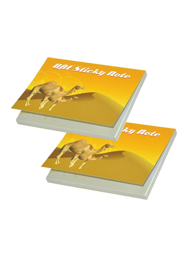 FIS - 2-Piece U.A.E. Camel Design Sticky Notes Set White - Image 1
