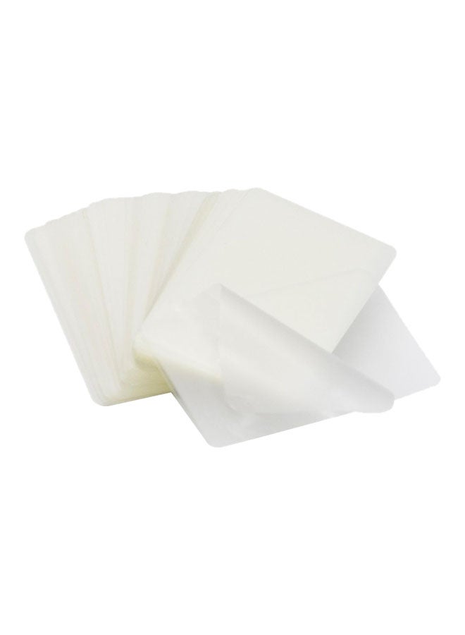 FIS 100-Piece Laminating Films Clear - Image 1