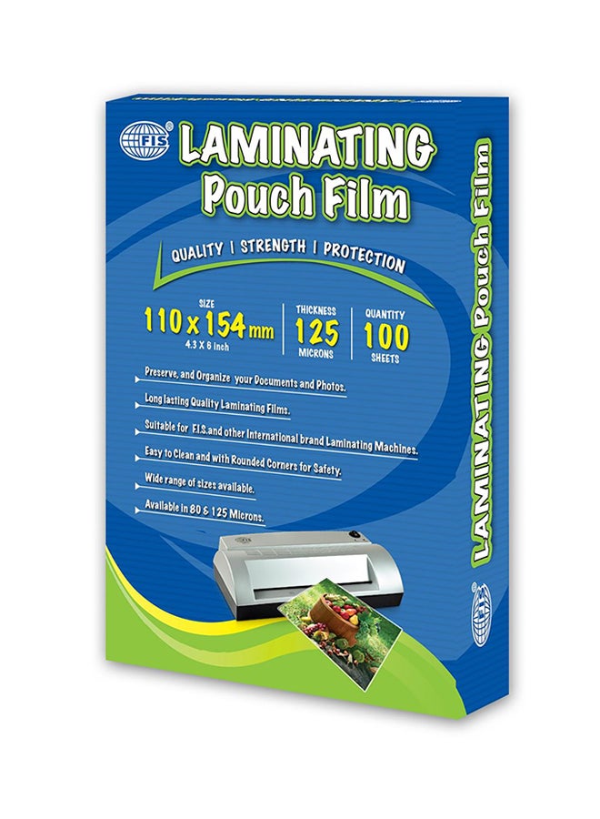 FIS 100-Piece Laminating Films Clear - Image 2