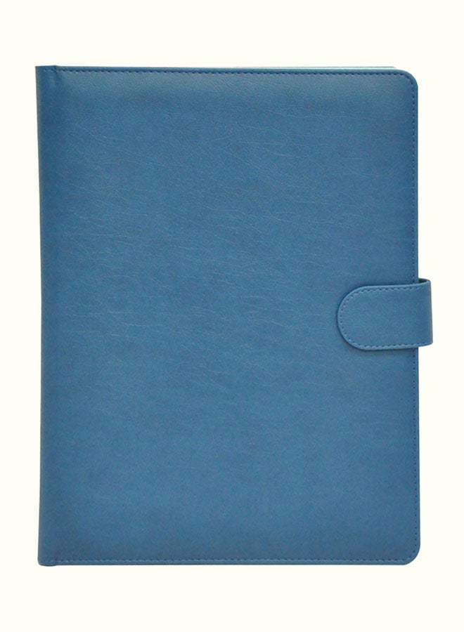 إف اي أس  ملف إيطالي ممغنط مزود بغطاء من البولي يوريثان مع مسند للكتابة، مقاس A4 أزرق - Image 1