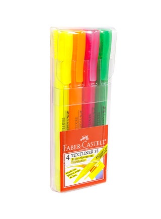 4-Piece Textline Highlighter Set Multicolour - v1547817842/N20399476A_1