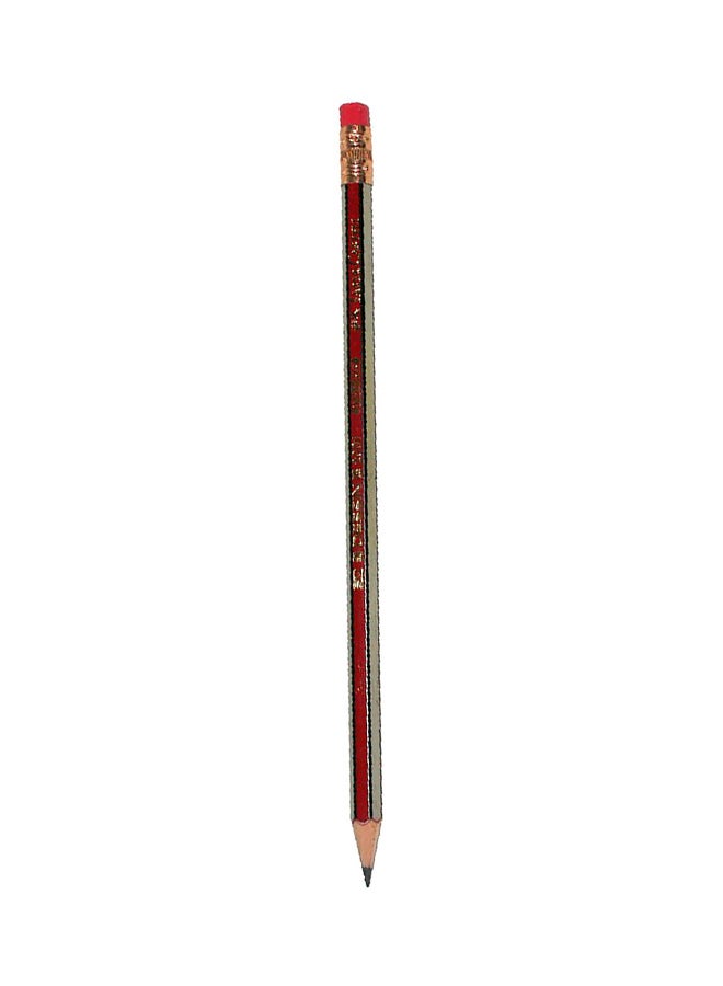 Alligator 2001 Pencil With Eraser Tip Red