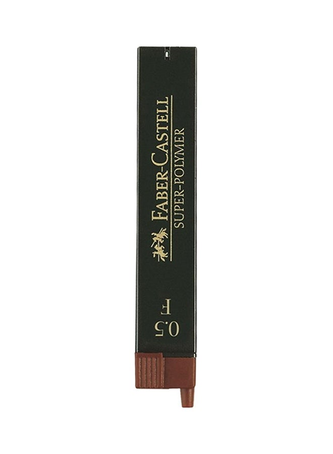 FABER-CASTELL - 12-Piece Pencil Lead Refill Black - Image 1