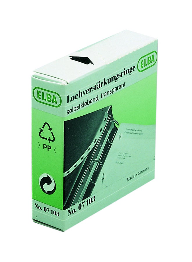 ELBA File Reinforcement Rings Clear