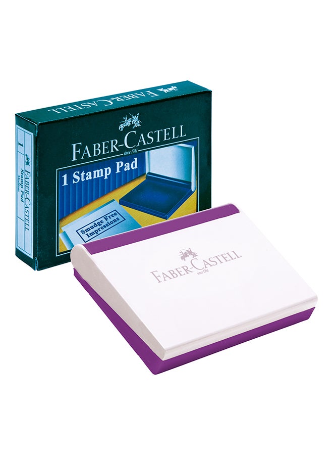 Faber-Castell-Stamp Pad 110X70 Mm Purple