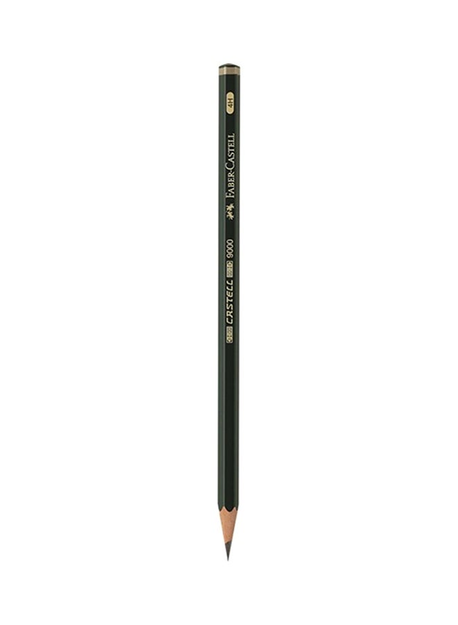 Faber-Castell-Graphite Pencil Castell 9000 Green