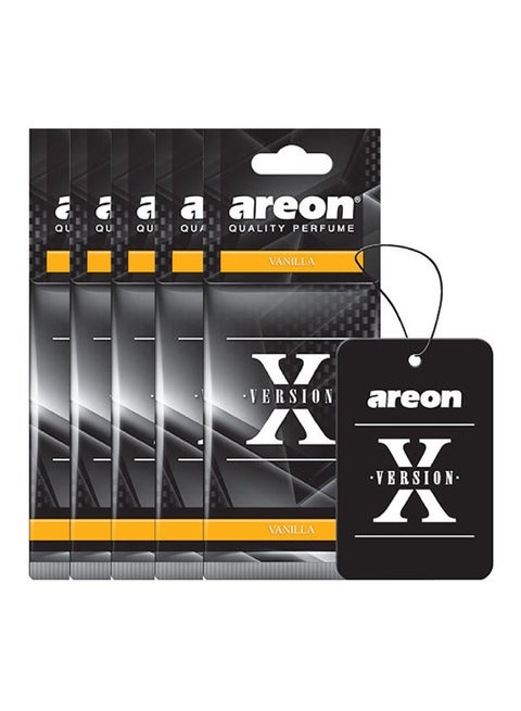 Pack Of 5 X Version Vanilla Car Air Freshener Set