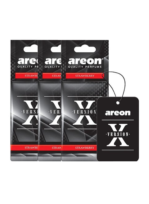 3-Piece X Version Strawberry Car Perfume