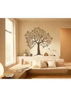 Tree Wall Sticker Brown 60x60cm