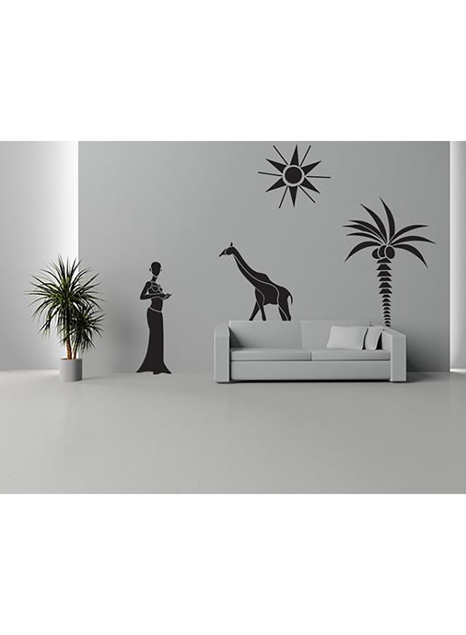 سبويل يور وول ملصق جداري بتصميم يمثل الحياة البرية أسود 90x70سم 