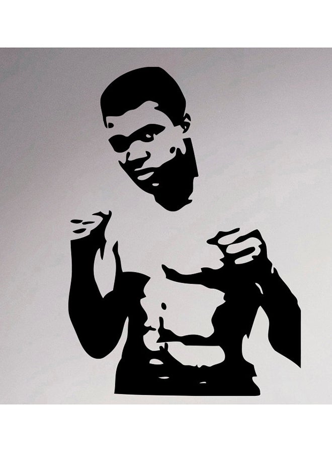 Spoil Your Wall Mohammad Ali Boxer Wall Sticker Black 50x70cm 