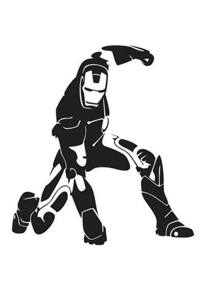 ملصق جداري برسمة الرجل الحديدي أسود 70x90سم