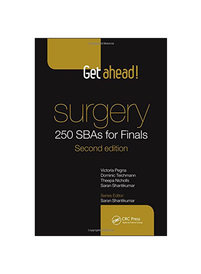 Get Ahead! Surgery: 250 SBAs For Finals Paperback English by Victoria Pegna - 2014 