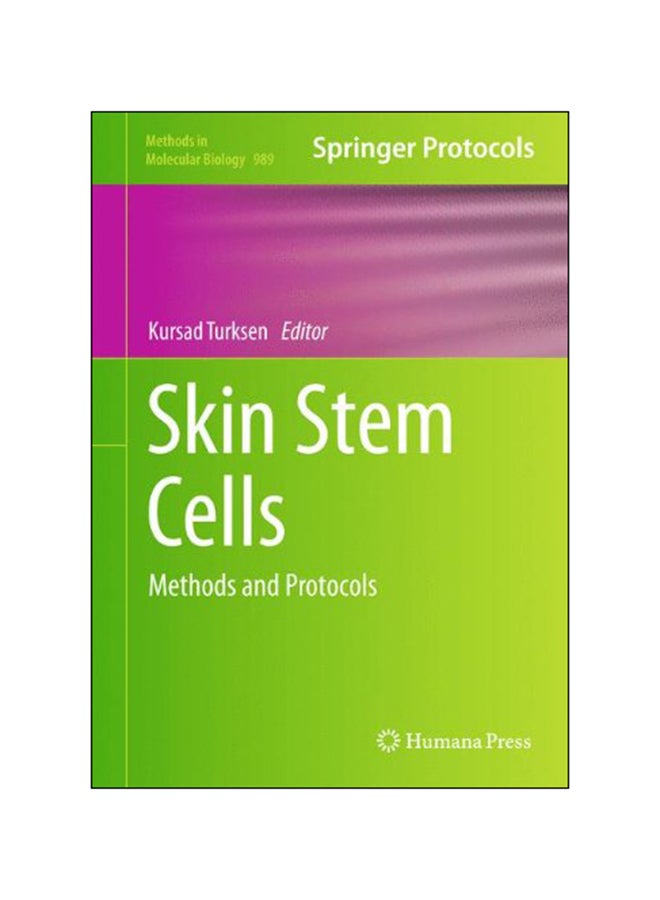 Springer Protocols Skin Stem Cells Hardcover English by Kursad Turksen - 2013