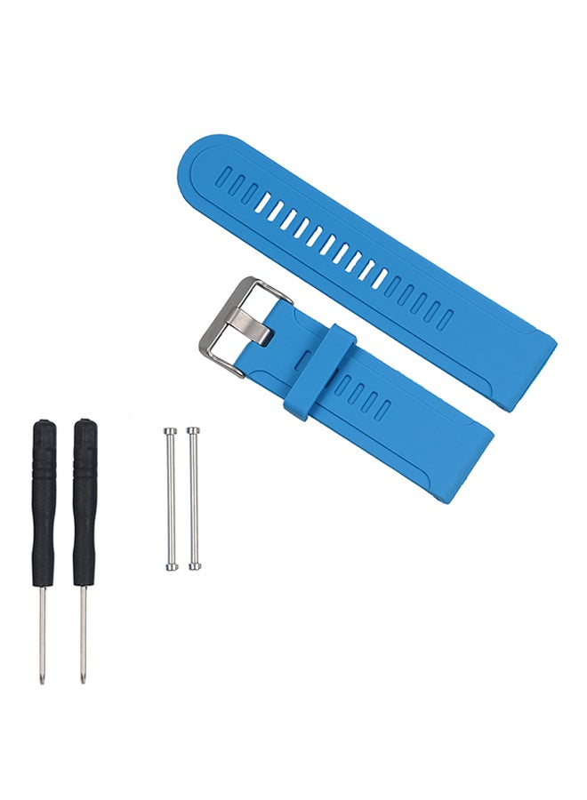 Replacement Watch Band With Pin Removal Tools For Garmin Fenix3 HR Smart Watch Blue
