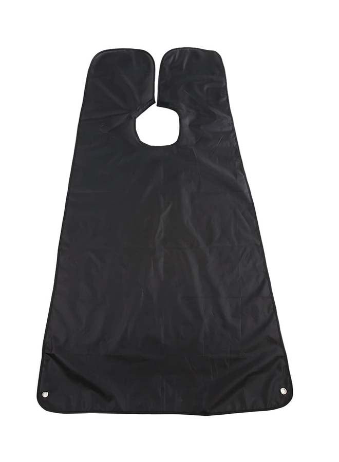Beard Shaving Apron With Two Suction Cups Black 39grams - Image 1