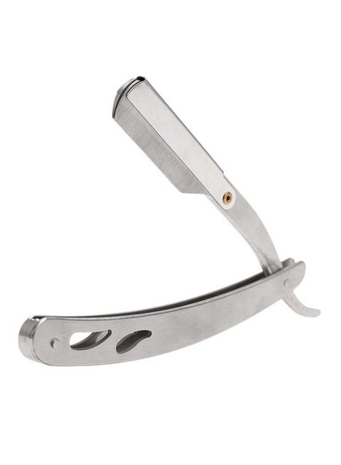 Stainless Steel Straight Edge Sahver Razor Black 22cm