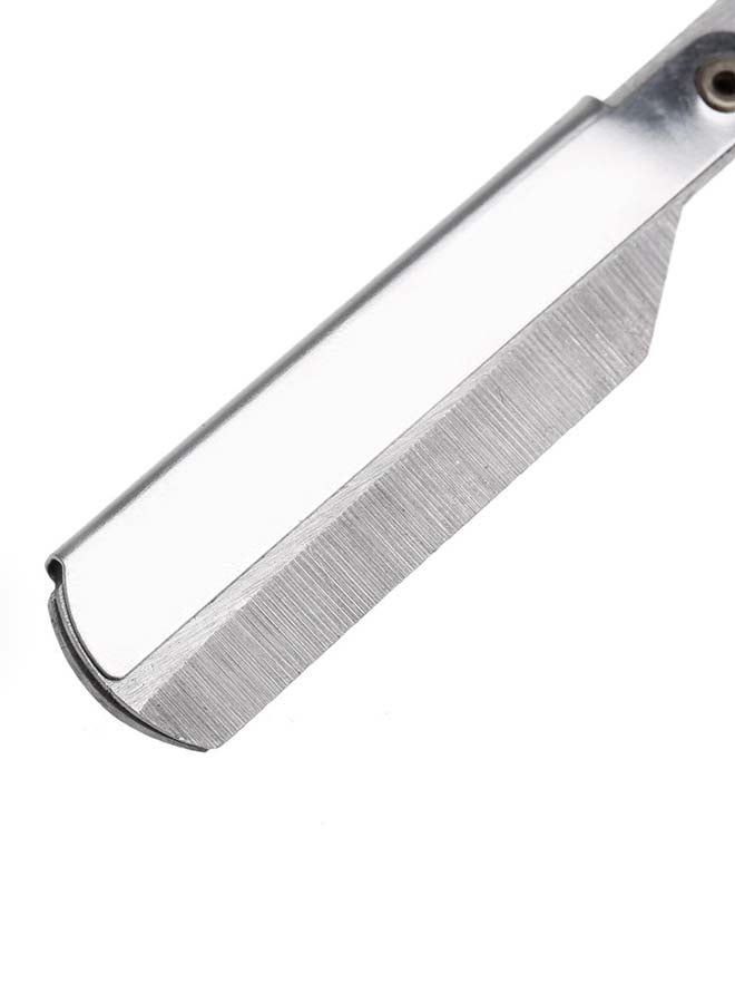 Generic Stainless Steel Straight Edge Sahver Razor Black 22cm  - Image 3