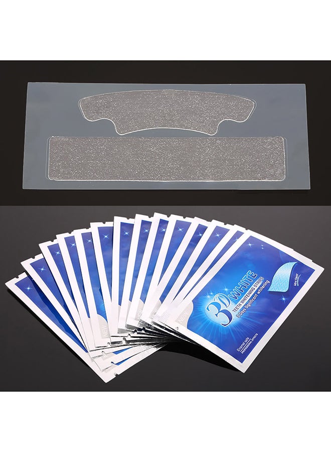 طقم شرائط تبييض الاسنان من 28 قطعة أبيض - Image 2