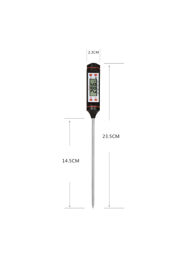 ماركة غير محددة مقياس حرارة رقمي لطهي الطعام أسود/فضي  - Image 3