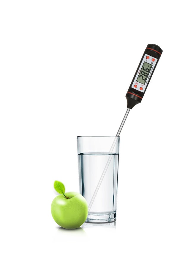Generic - Digital Food Temperature Thermometer Black/Silver - Image 1