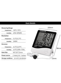 Indoor and Outdoor Temperature Thermometer White/Black/Grey - v1548051748/N20132778A_5