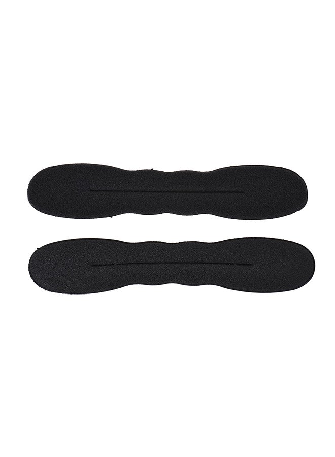 طقم بكرات إسفنجية لتصفيف الشعر من 4 قطع أسود - Image 2