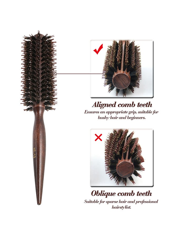 ماركة غير محددة - فرشاة شعر أسطوانية بني - Image 1