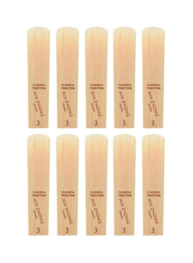 10-Piece Normal Saxophone Reeds  - Image 1