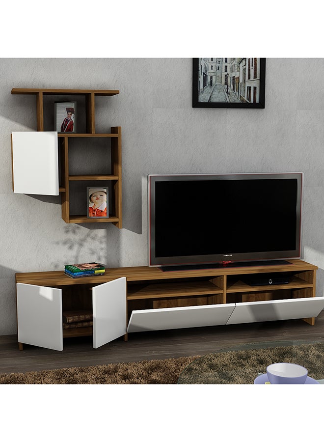 sahaba Mariposa TV Unit White/Brown  - Image 2