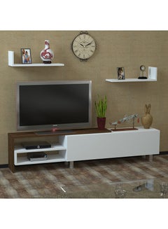 sahaba Dizayn TV Unit Brown/White  - Image 1