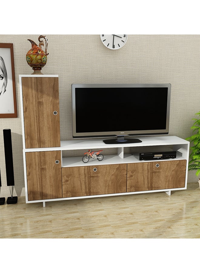 sahaba Jasper Tv Unit Brown/White 35kg  - Image 1