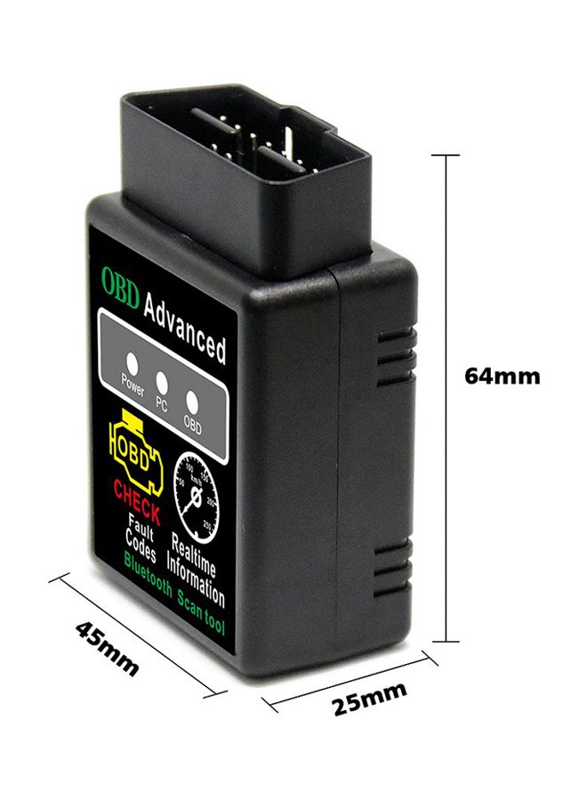 ماركة غير محددة أداة قراءة رموز ومسح لتشخيص أعطال السيارات OBDII لنظام أندرويد بواجهة بلوتوث 2.0 أسود  - Image 3