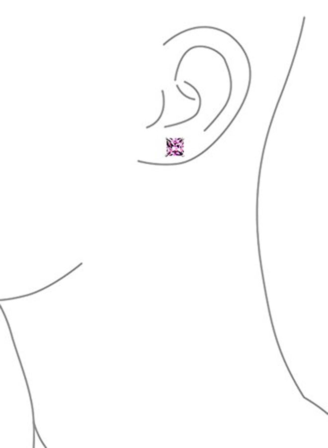 BLING JEWELRY - 925 Sterling Silver Cubic Zirconia Stud Earrings - Image 1