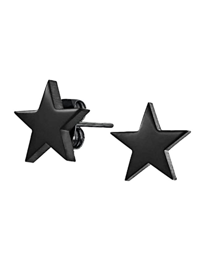 BLING JEWELRY - Stainless Steel Star Stud Earrings - Image 1