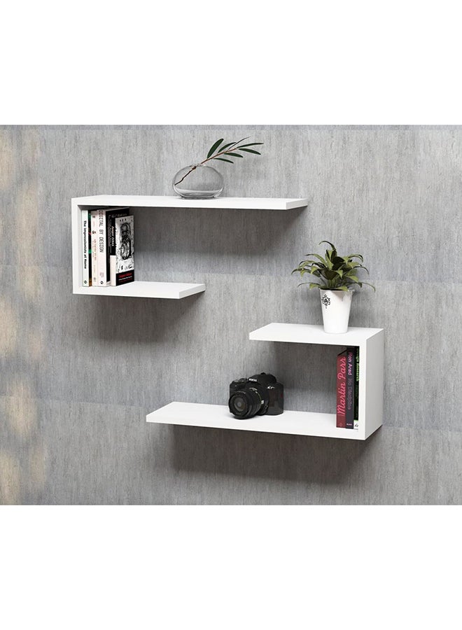 2-Piece Floating Wall Shelves White 20×60×27cm - v1548074219/N20505185A_1