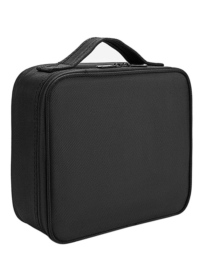CoolBELL Cosmetic Organizer Case With Adjustable Dividers Black - Image 1