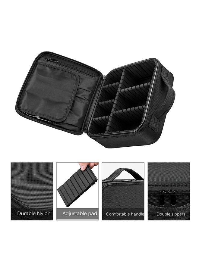 كول بيل حقيبة منظمة لمستحضرات التجميل ومزودة بفواصل مقسمة قابلة للتعديل أسود - Image 5