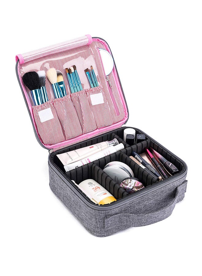 كول بيل حقيبة منظمة لمستحضرات التجميل ومزودة بفواصل مقسمة قابلة للتعديل رمادي - Image 3