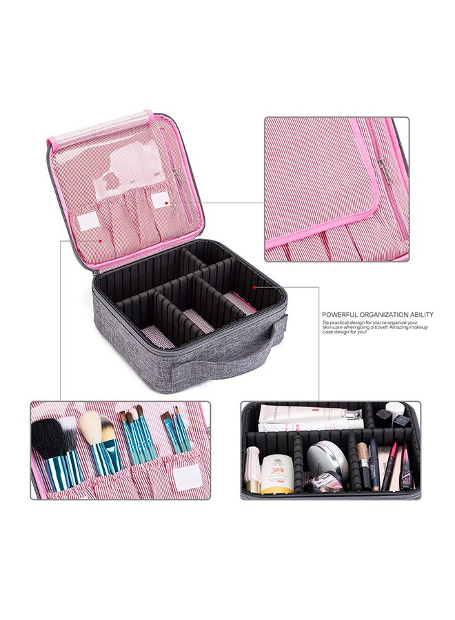 كول بيل حقيبة منظمة لمستحضرات التجميل ومزودة بفواصل مقسمة قابلة للتعديل رمادي - Image 2
