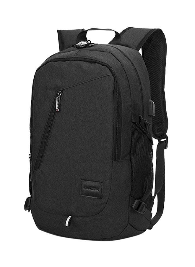 CoolBELL - Multi-Compartment Laptop Bag With USB Port Black - Image 1