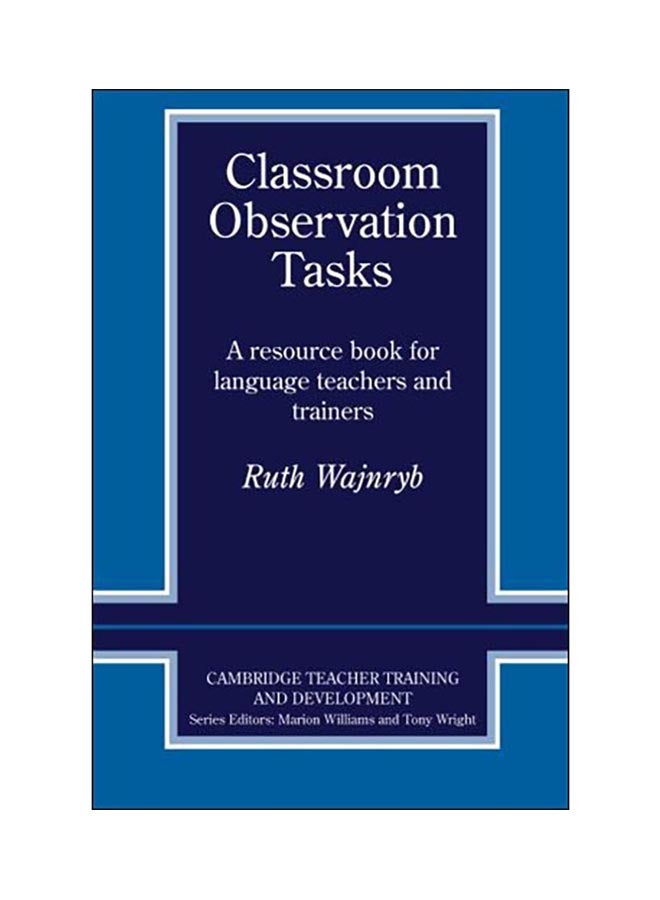 Classroom Observation Tasks paperback english - 18 Sep 2013 