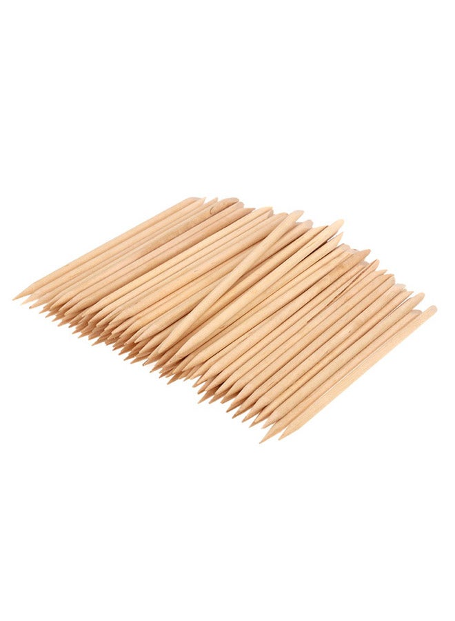 100-Piece Nail Wooden Stick Set Beige  - Image 2