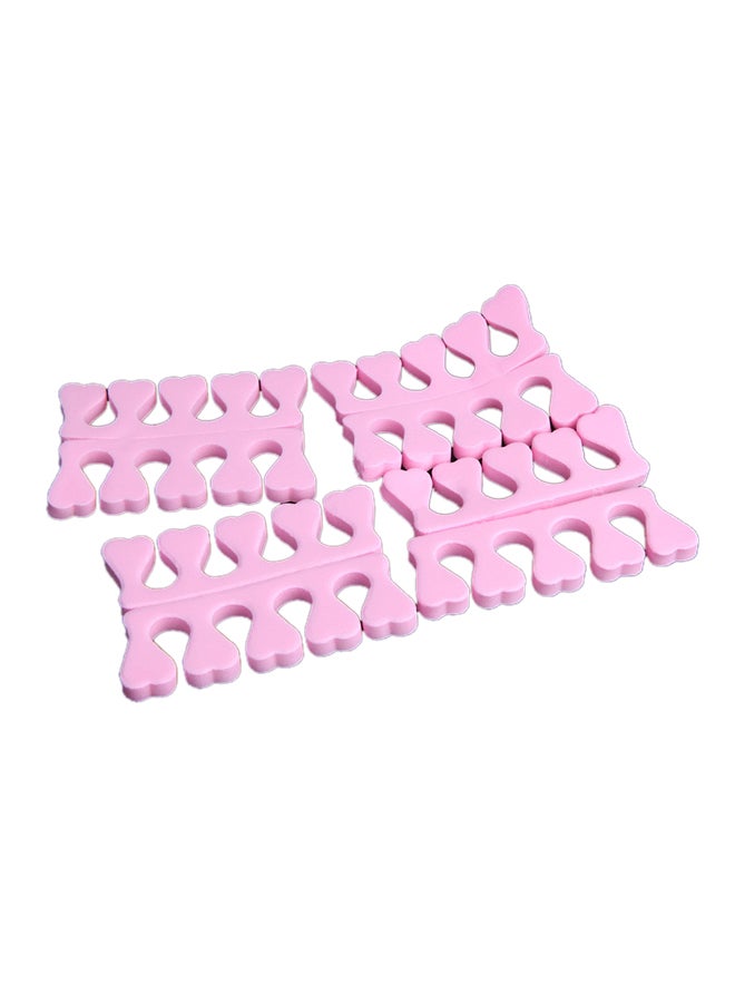 طقم فواصل لأصابع القدم من 8 قطع وردي - Image 1