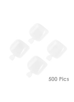 مجموعة أطراف أصابع قدم صناعية من 500 قطعة أبيض
