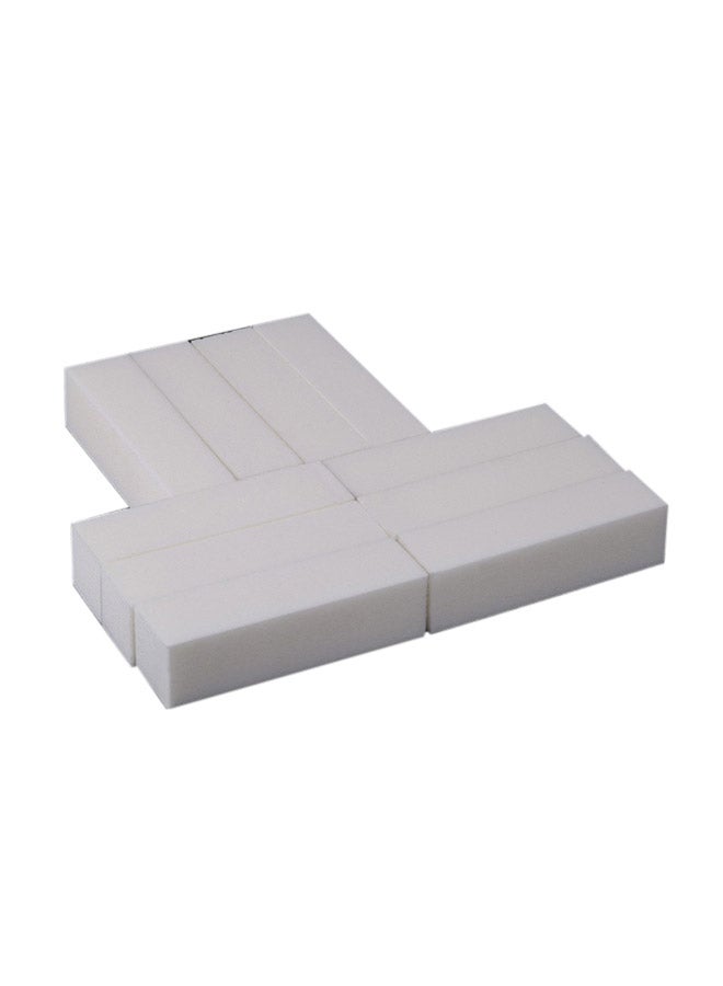 كتلة مبرد للصقل والبرد من 10 قطع أبيض - Image 1