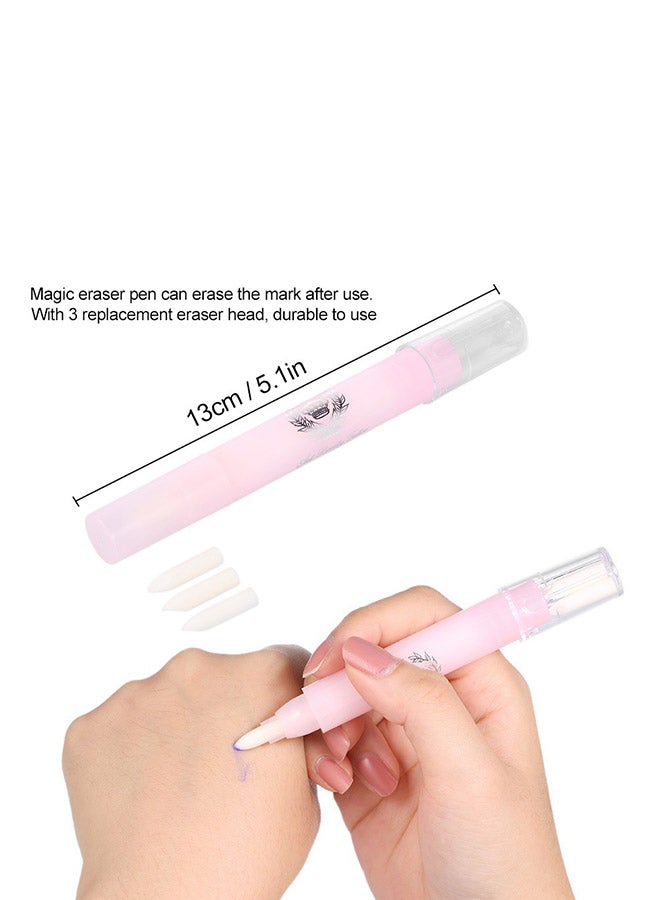 Generic 3-Piece Tattoo Marker And Ruler Set White/Pink  - Image 3