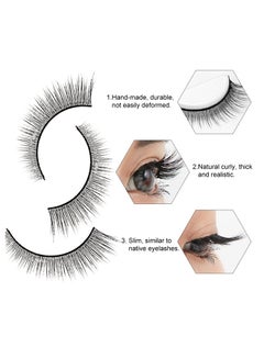 Generic Pair Of 3 8D Reusable False Eyelashes Black  - Image 2